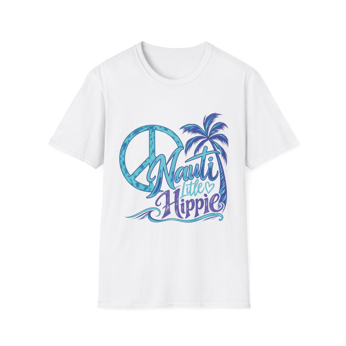 Nauti Little Hippie Retro Coastal Beach T-Shirt