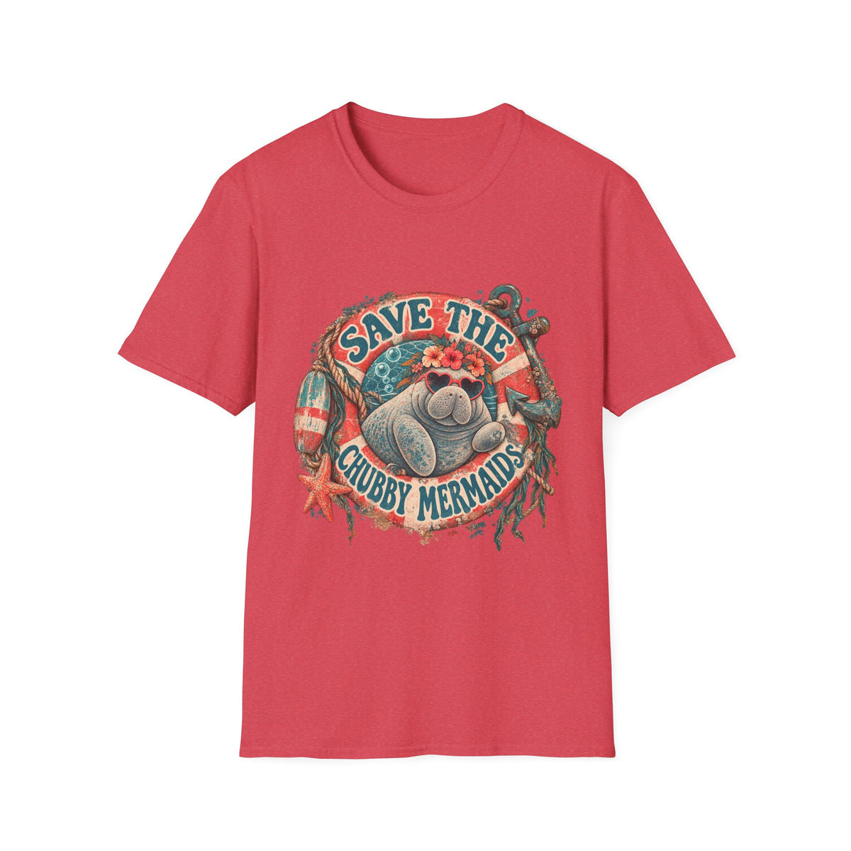 Save The Chubby Mermaids Short Sleeve T-Shirt