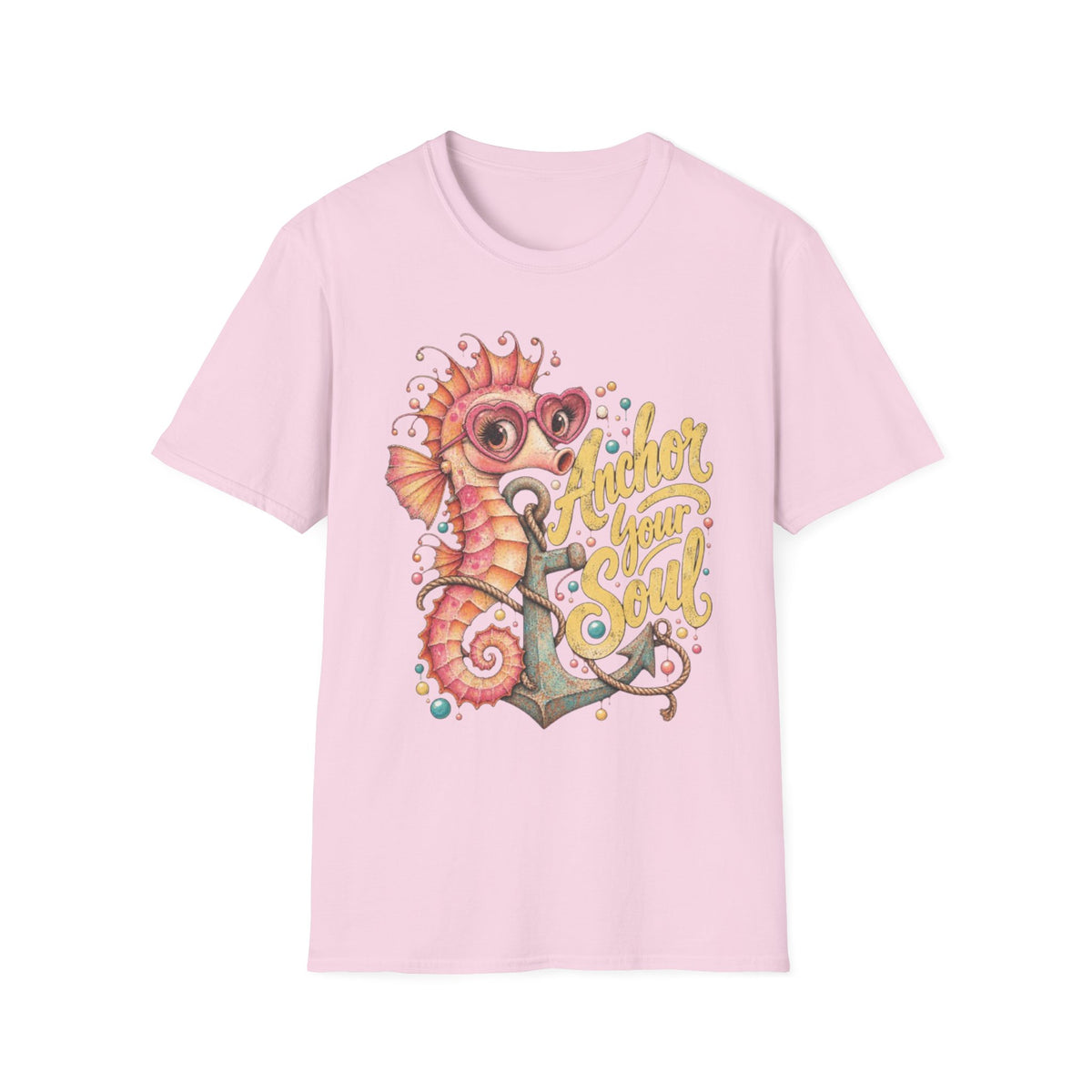 Anchor your Soul Retro Coastal Beach T-Shirt