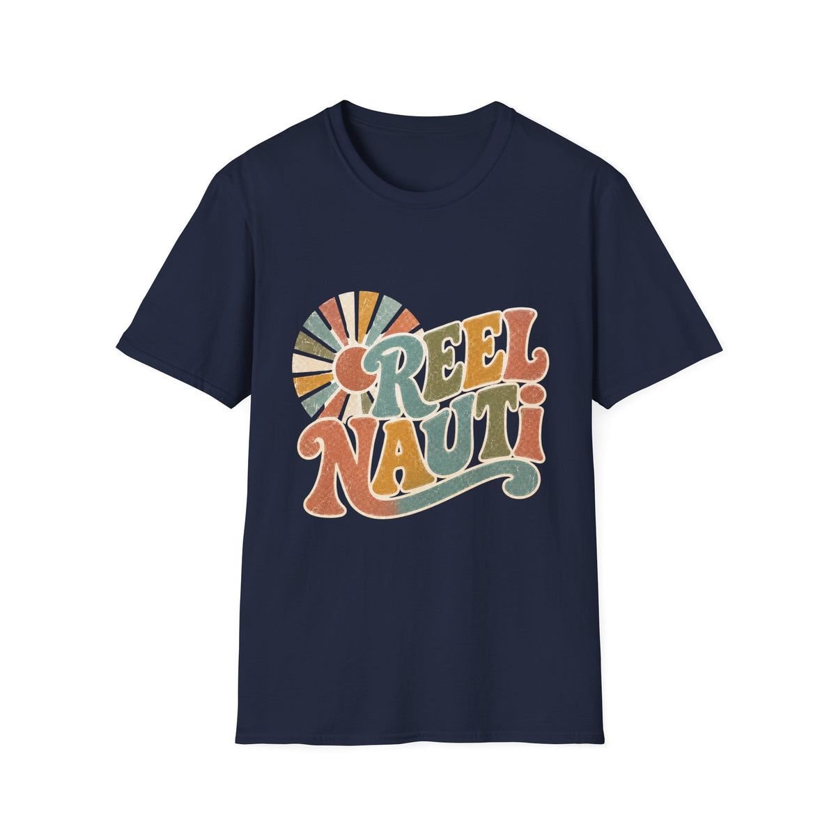 Reel Nauti Retro Fishing T‑Shirt