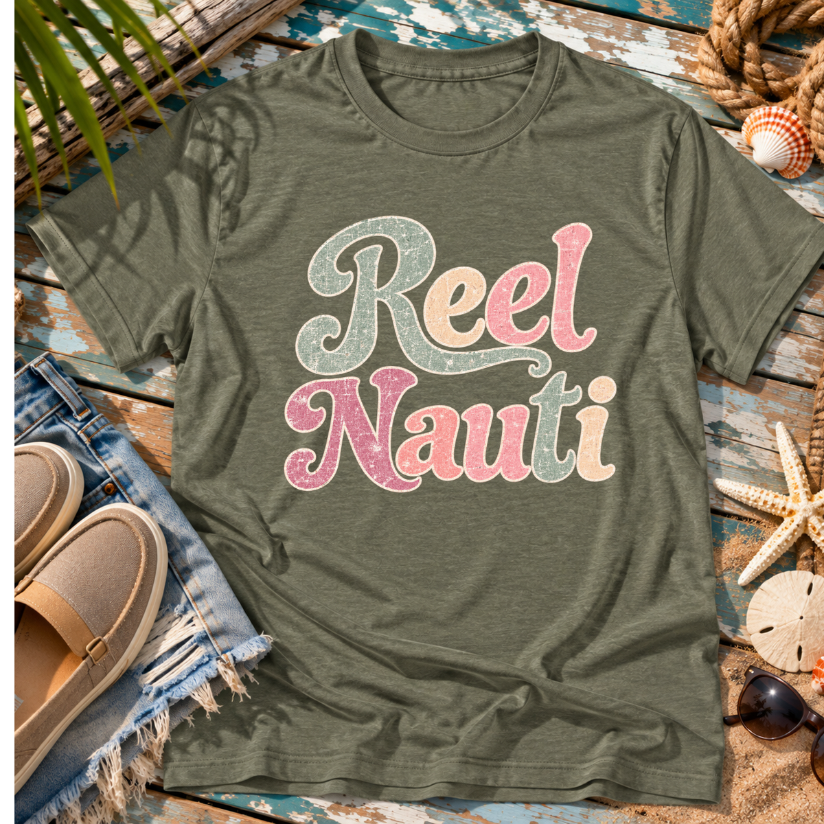 Reel Nauti Beach T-Shirt