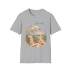 Seaside State of Mind T-Shirt — Coastal Beach Umbrella Sunset Tee