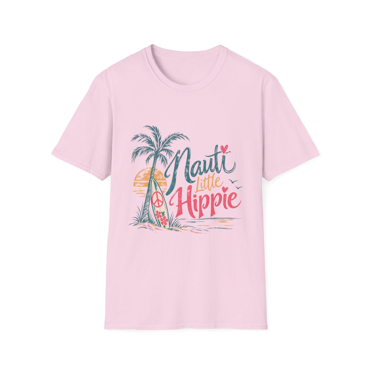 Nauti Little Hippie Retro Coastal Beach T-Shirt