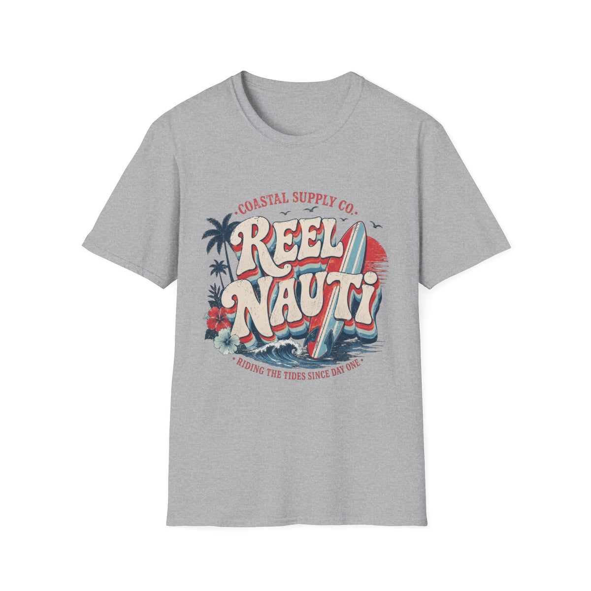 Reel Nauti Retro Surf Coastal T-Shirt