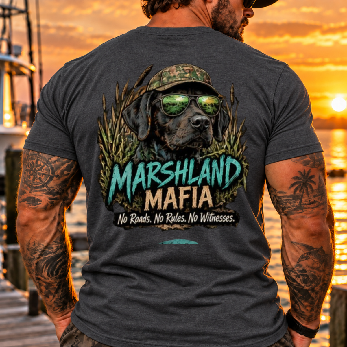 Marshland Mafia Black Lab Tee