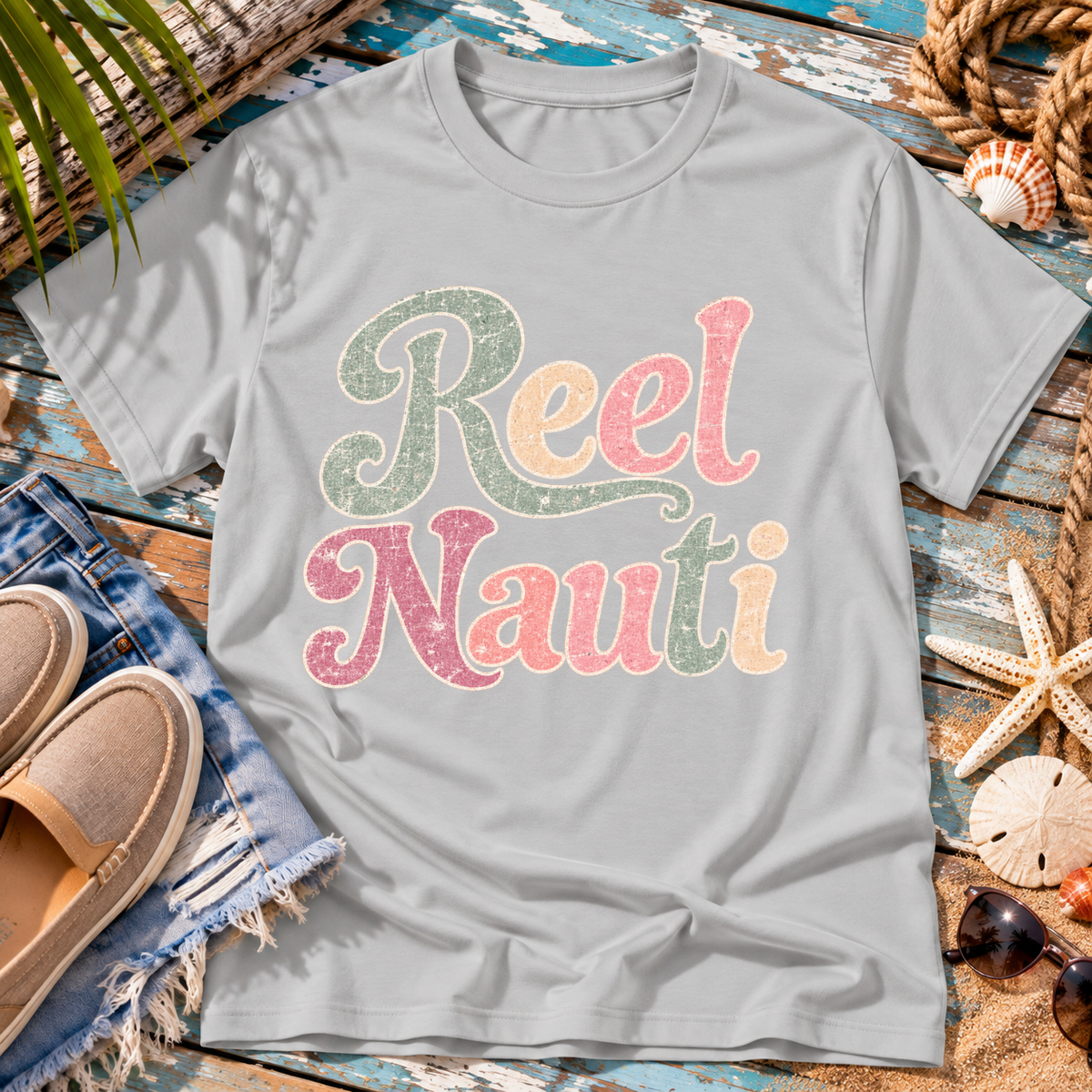 Reel Nauti Beach T-Shirt