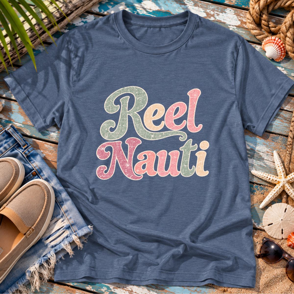 Reel Nauti Beach T-Shirt