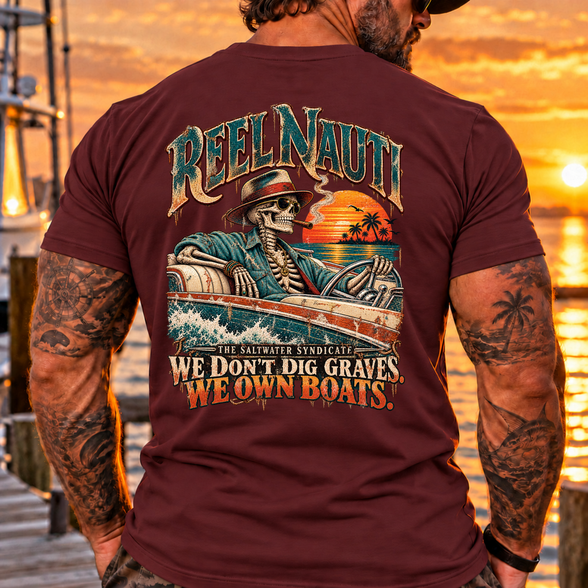 We Don’t Dig Graves We Have Boats Outlaw Tee