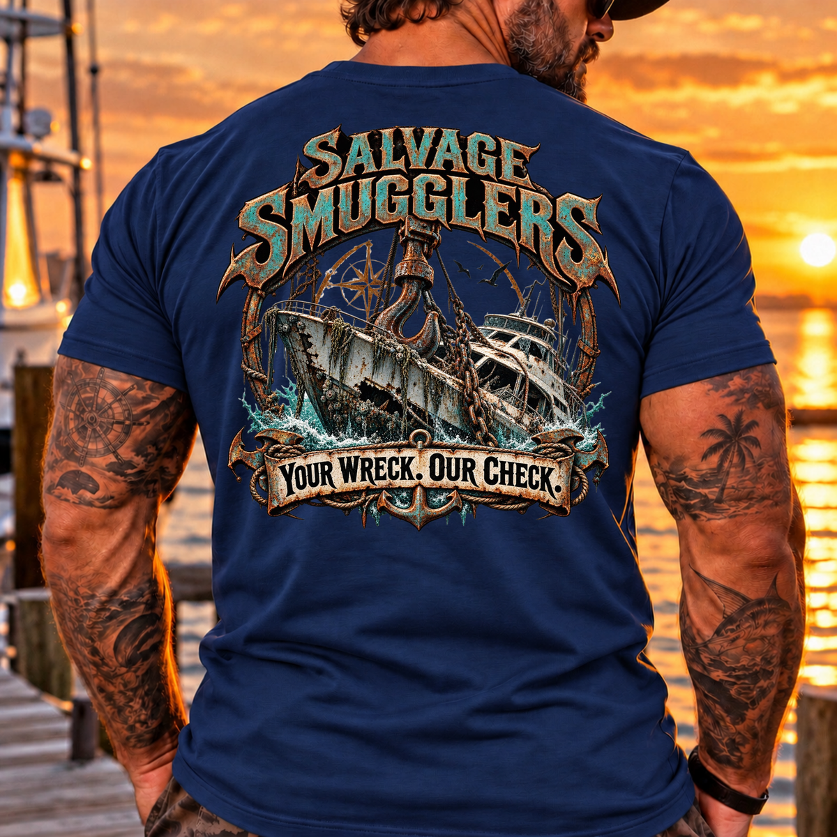 Salvage Smugglers Coastal Tee