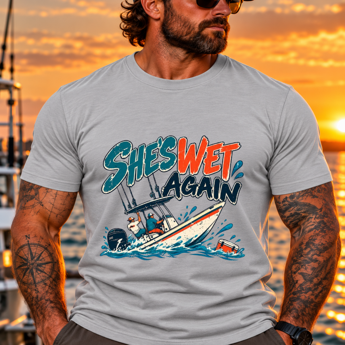The Boat is Wet Coastal T-Shirt