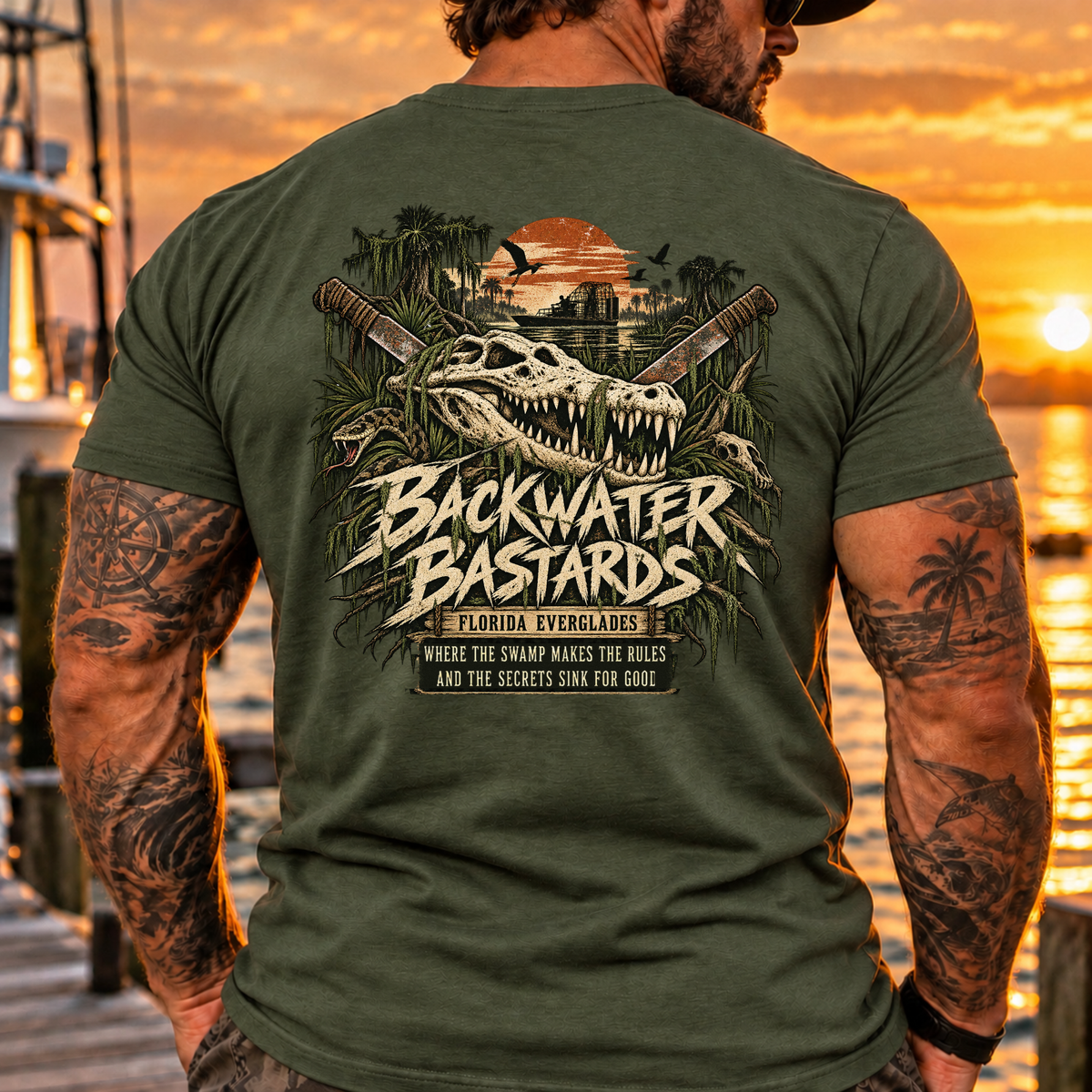 Backwater Bastards Florida Everglades Tee