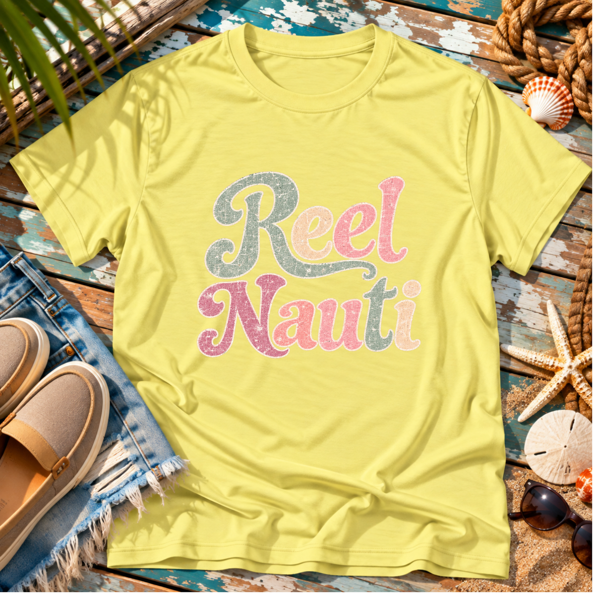 Reel Nauti Beach T-Shirt