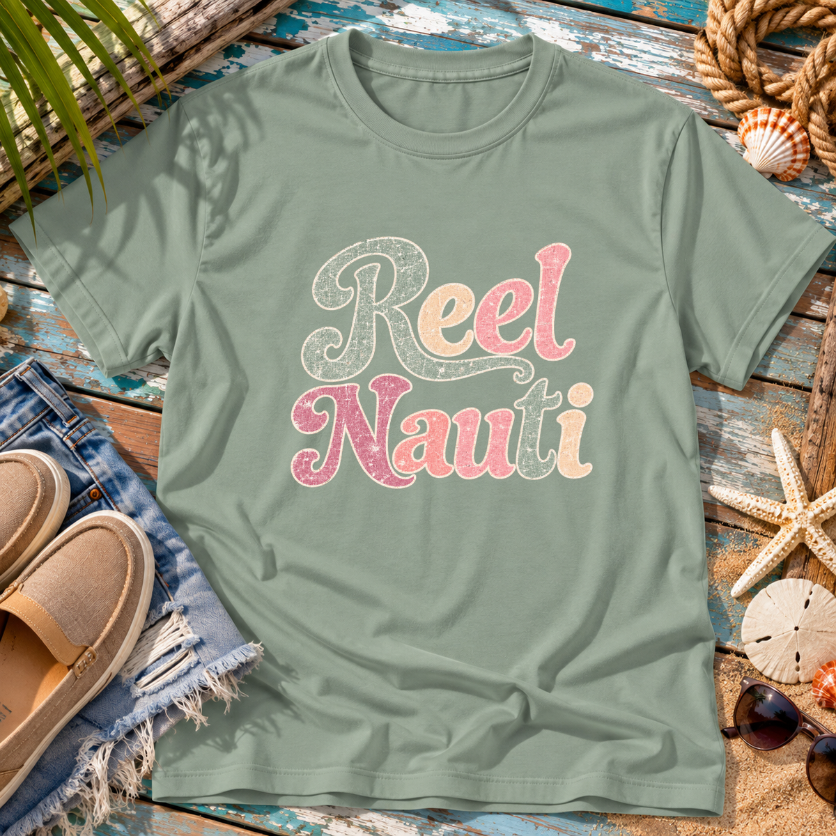 Reel Nauti Beach T-Shirt