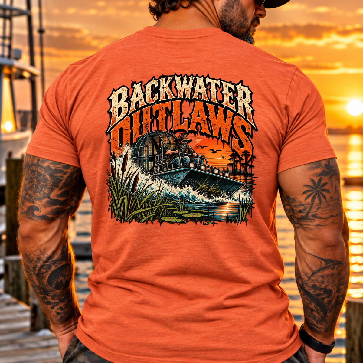 Backwater Water Outlaws Tee