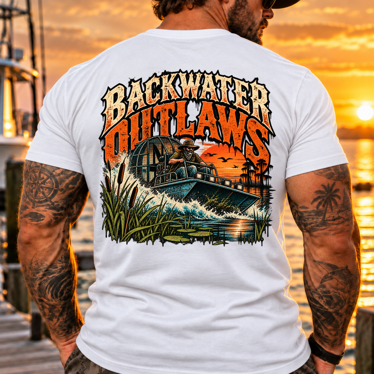 Backwater Water Outlaws Tee