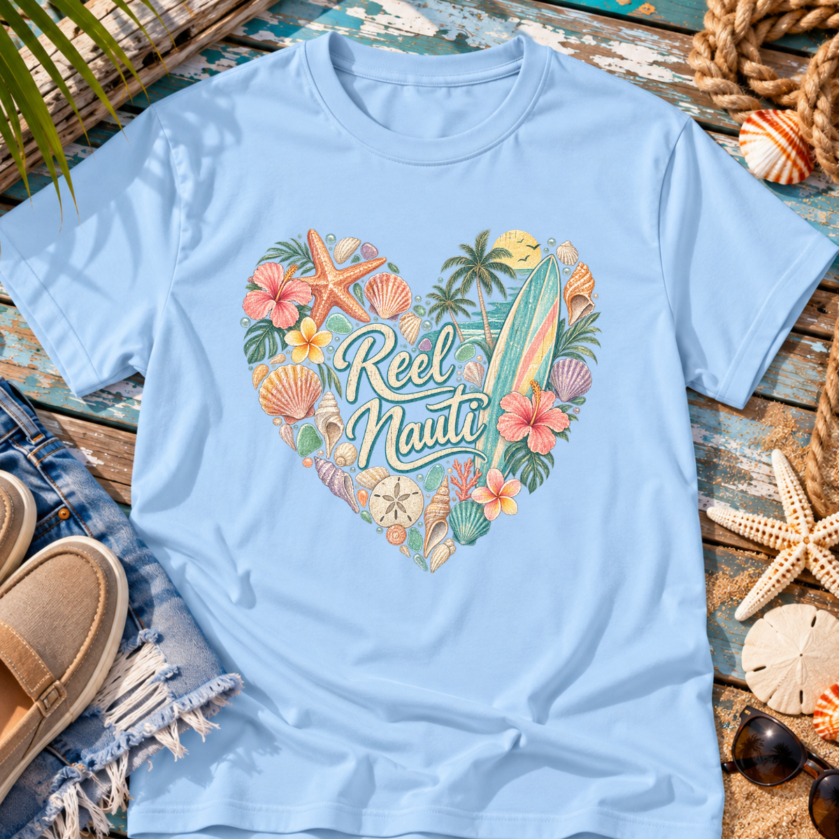 Reel Nauti Beach T-Shirt