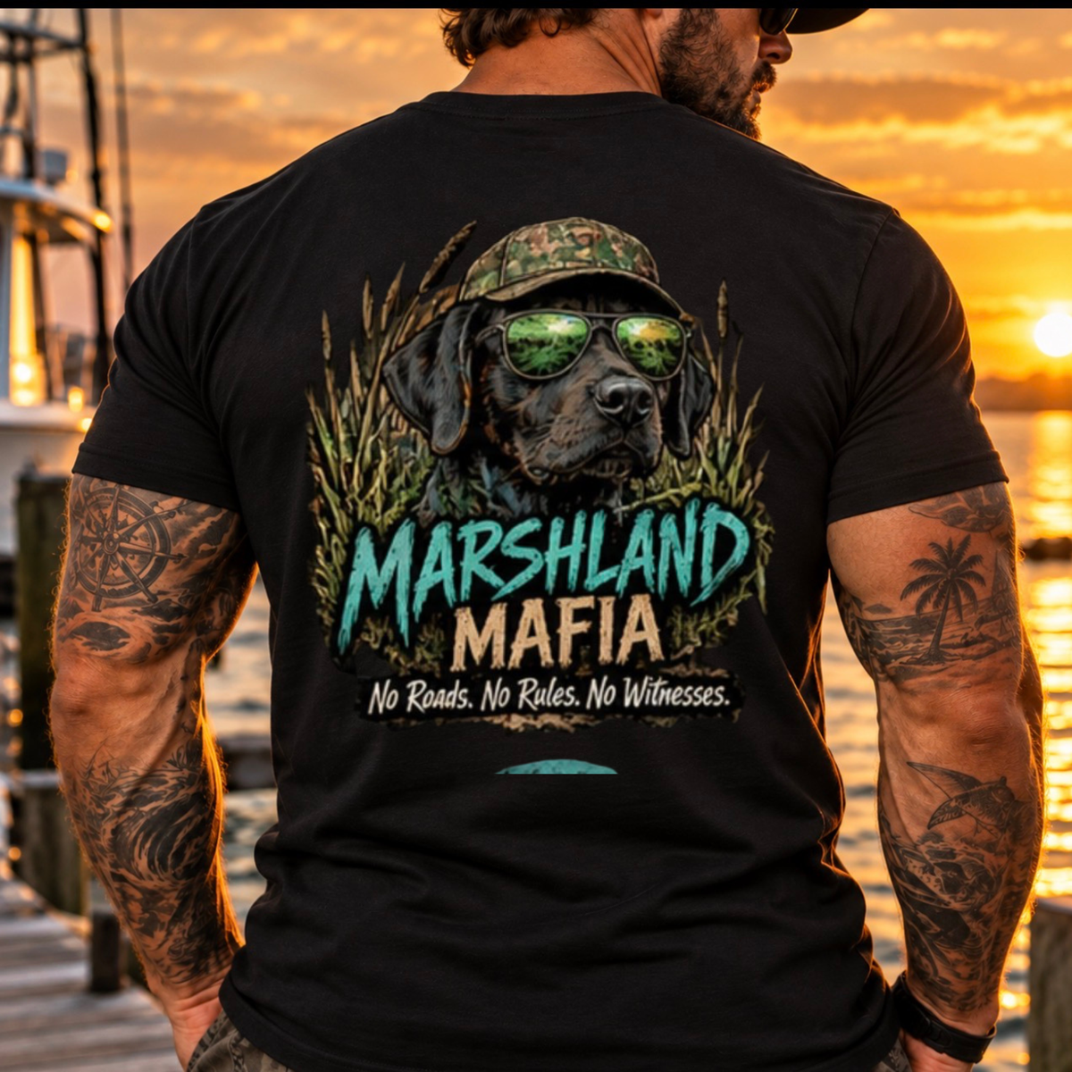 Marshland Mafia Black Lab Tee