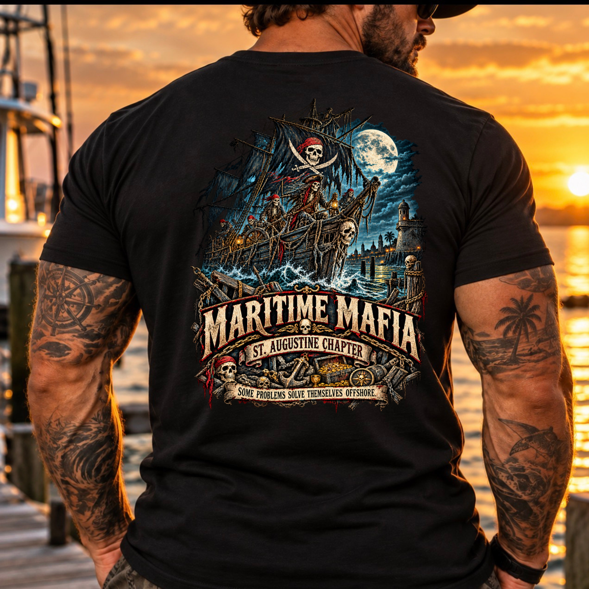 Maritime Mafia St Augustine Coastal Outlaw Tee