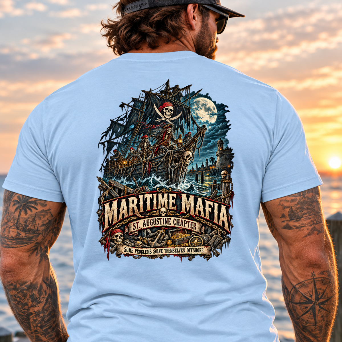 Maritime Mafia St Augustine Coastal Outlaw Tee