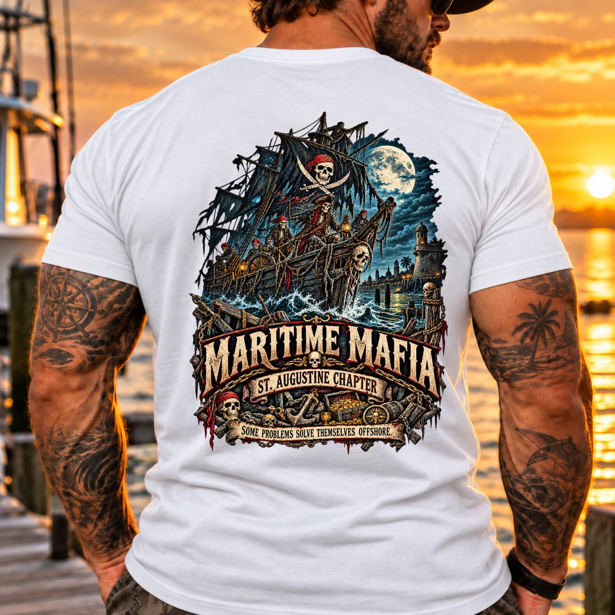 Maritime Mafia St Augustine Coastal Outlaw Tee