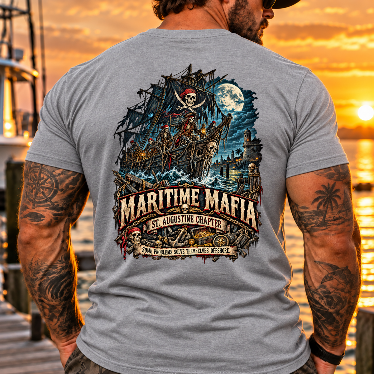 Maritime Mafia St Augustine Coastal Outlaw Tee
