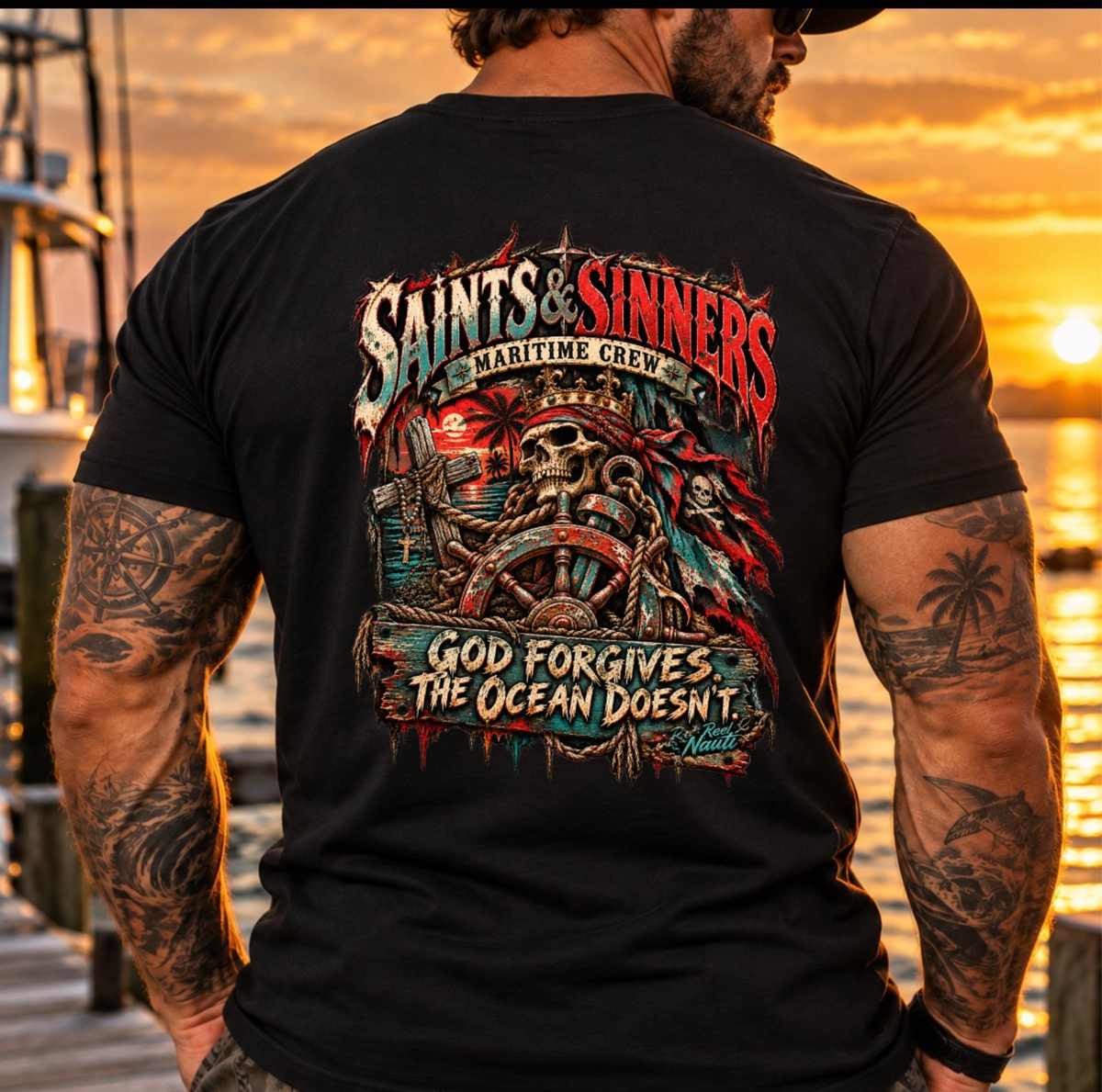 Saints & Sinners Maritime Crew Tee