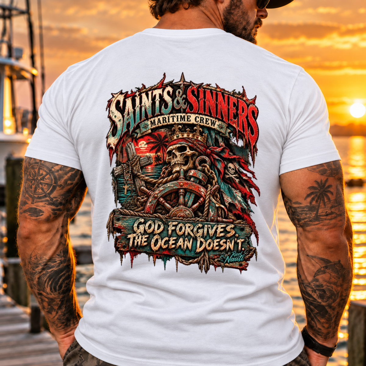 Saints & Sinners Maritime Crew Tee