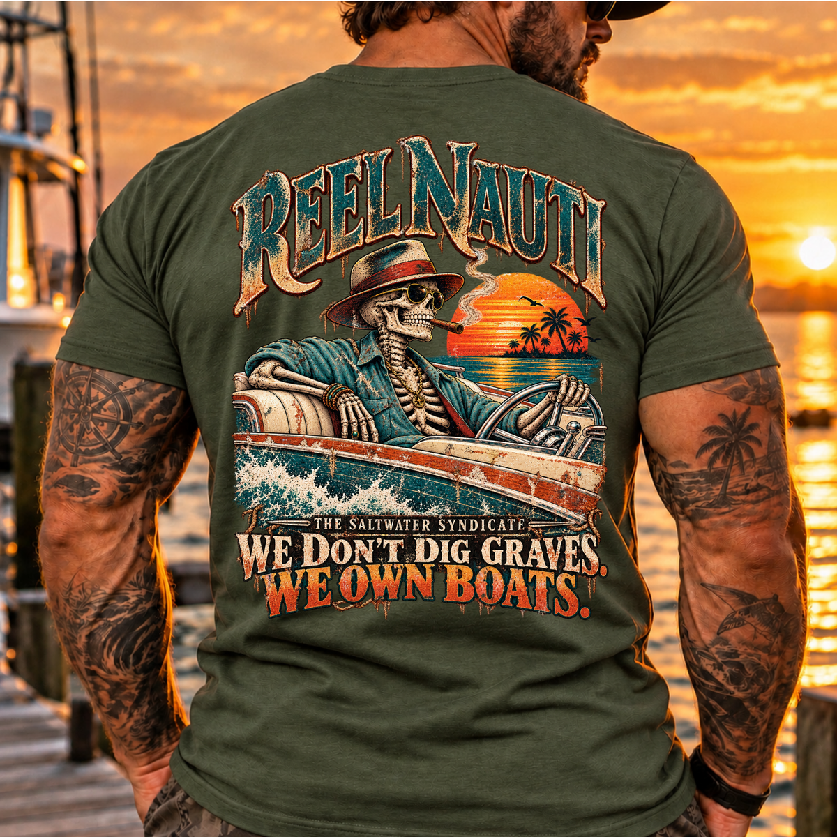 We Don’t Dig Graves We Have Boats Outlaw Tee