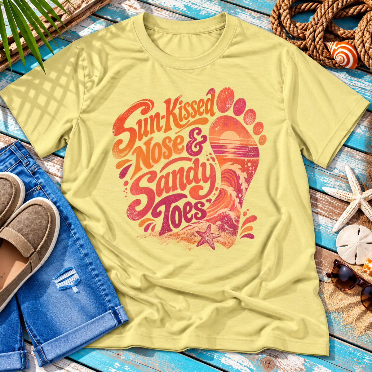 🐟Sun-kissed Nose and Sandy Toes Coastal Tee