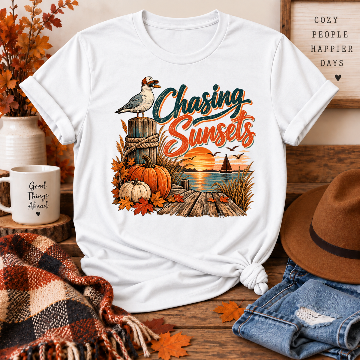 Chasing Sunsets Fall Tee