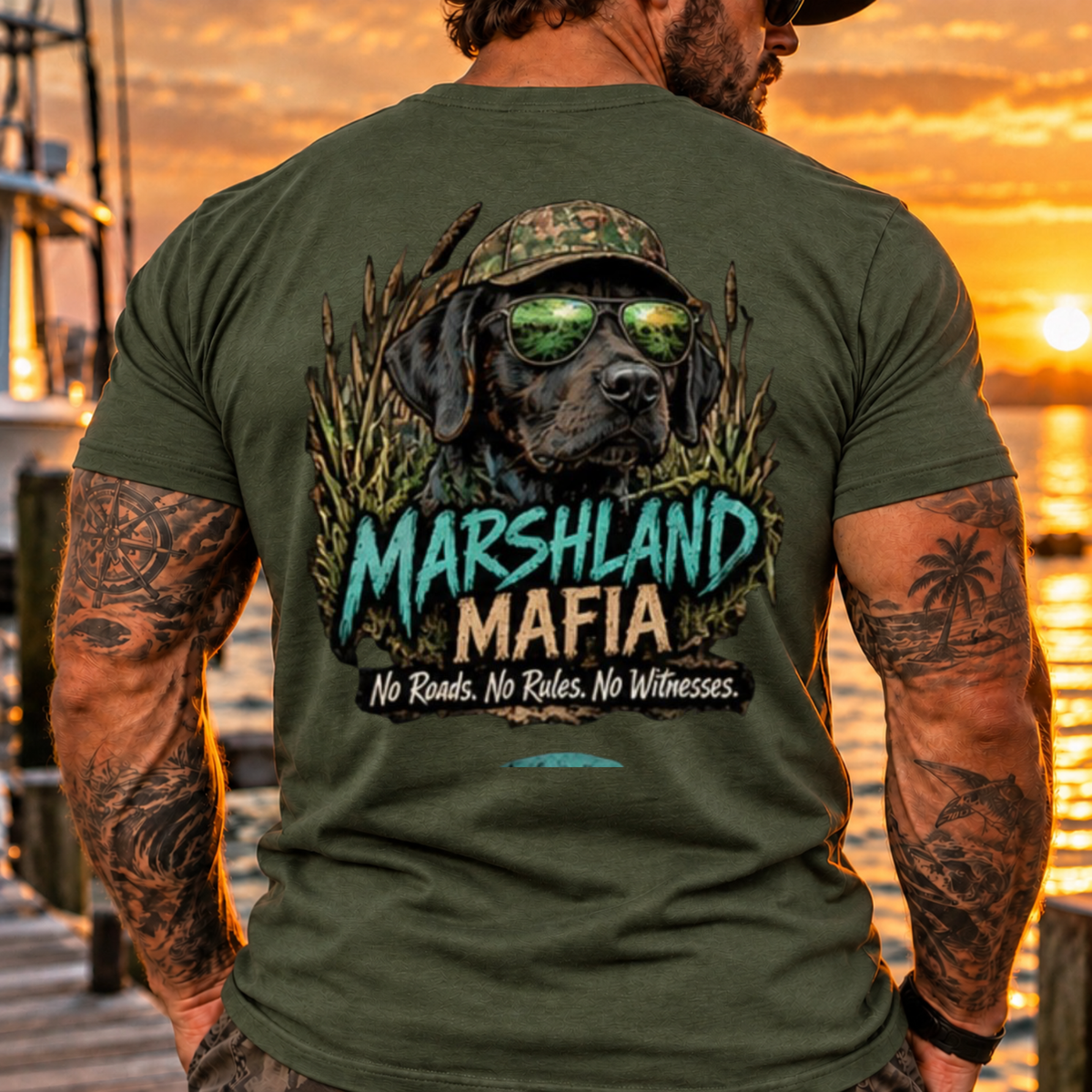 Marshland Mafia Black Lab Tee