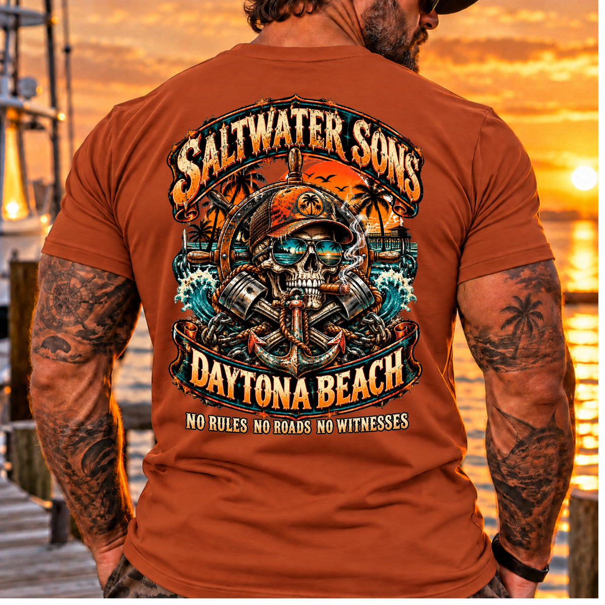 Saltwater Sons Daytona Beach Coastal Outlaw Tee
