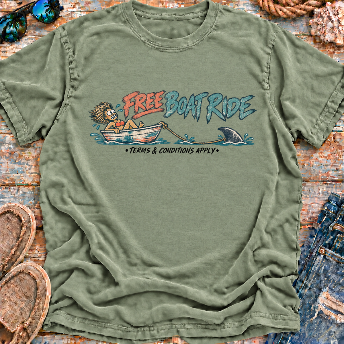 Chum Bucket List Funny Coastal T-Shirt