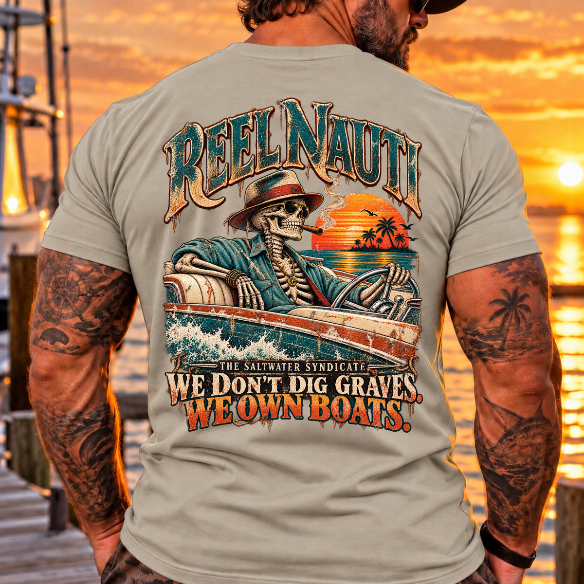 We Don’t Dig Graves We Have Boats Outlaw Tee