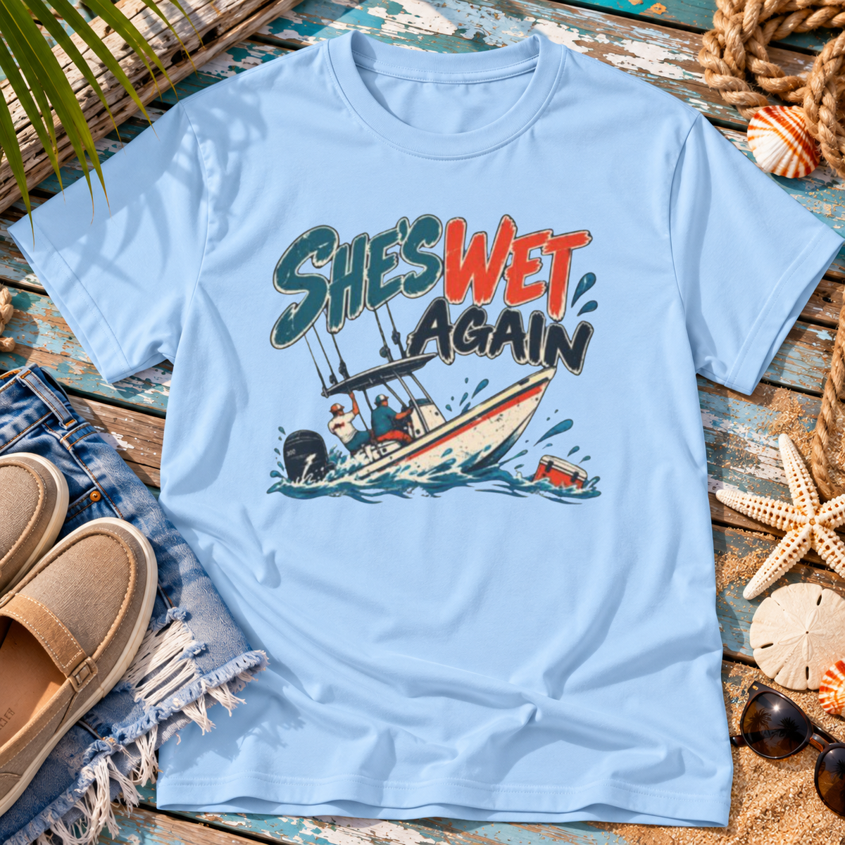 The Boat is Wet Coastal T-Shirt