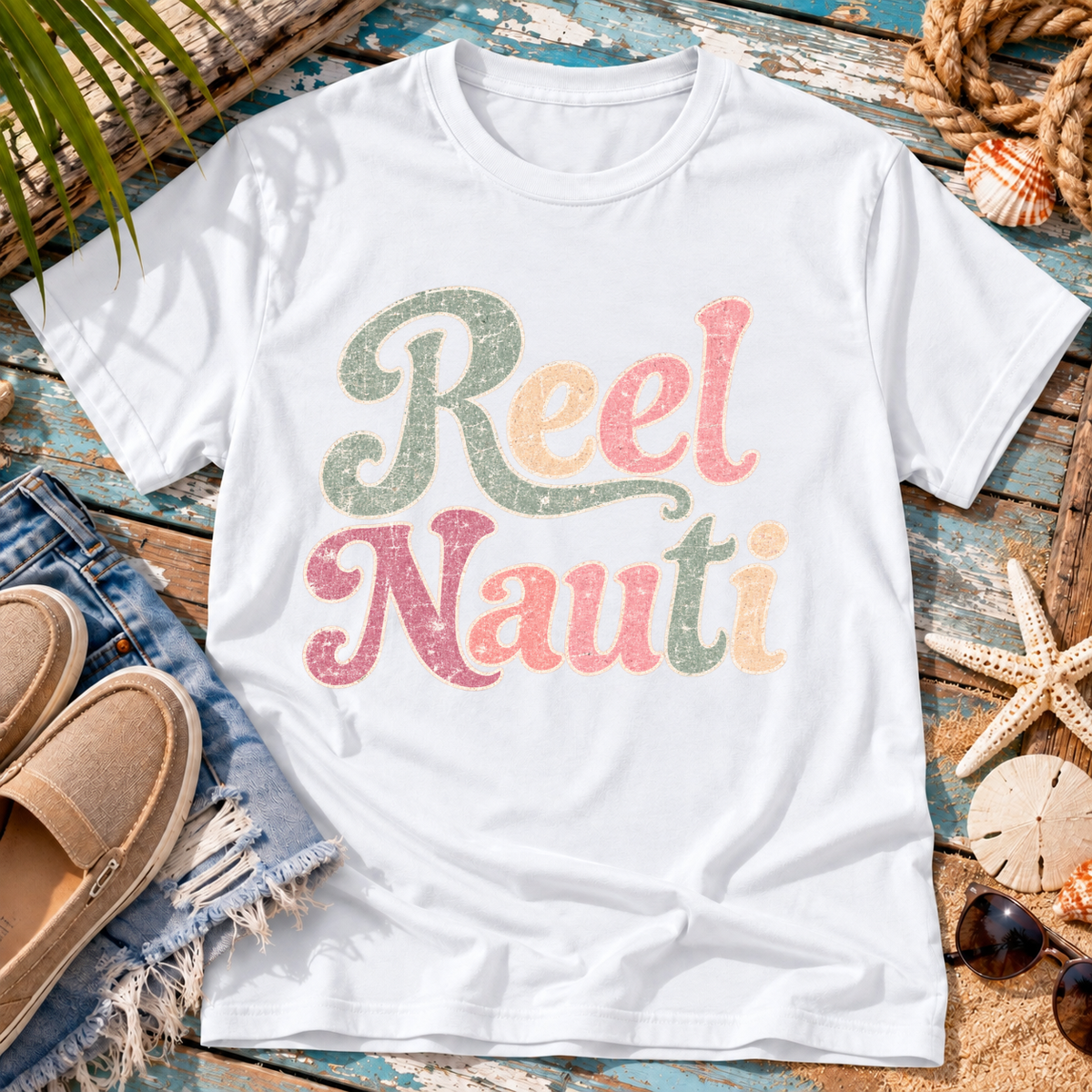 Reel Nauti Beach T-Shirt