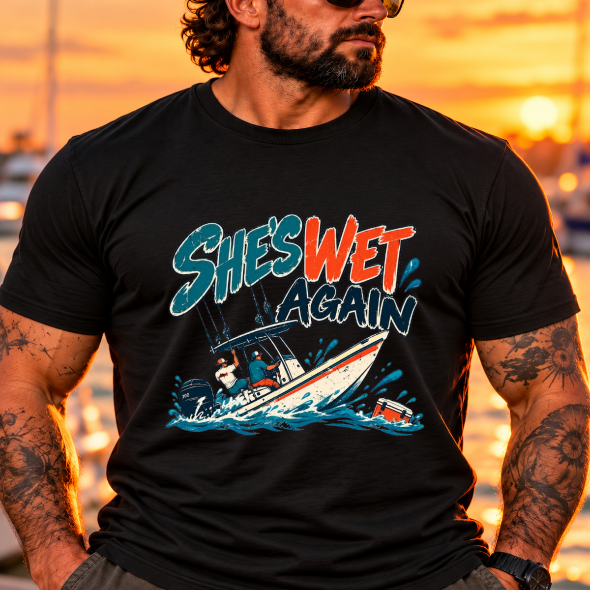The Boat is Wet Coastal T-Shirt