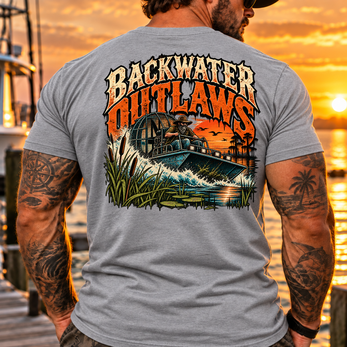 Backwater Water Outlaws Tee