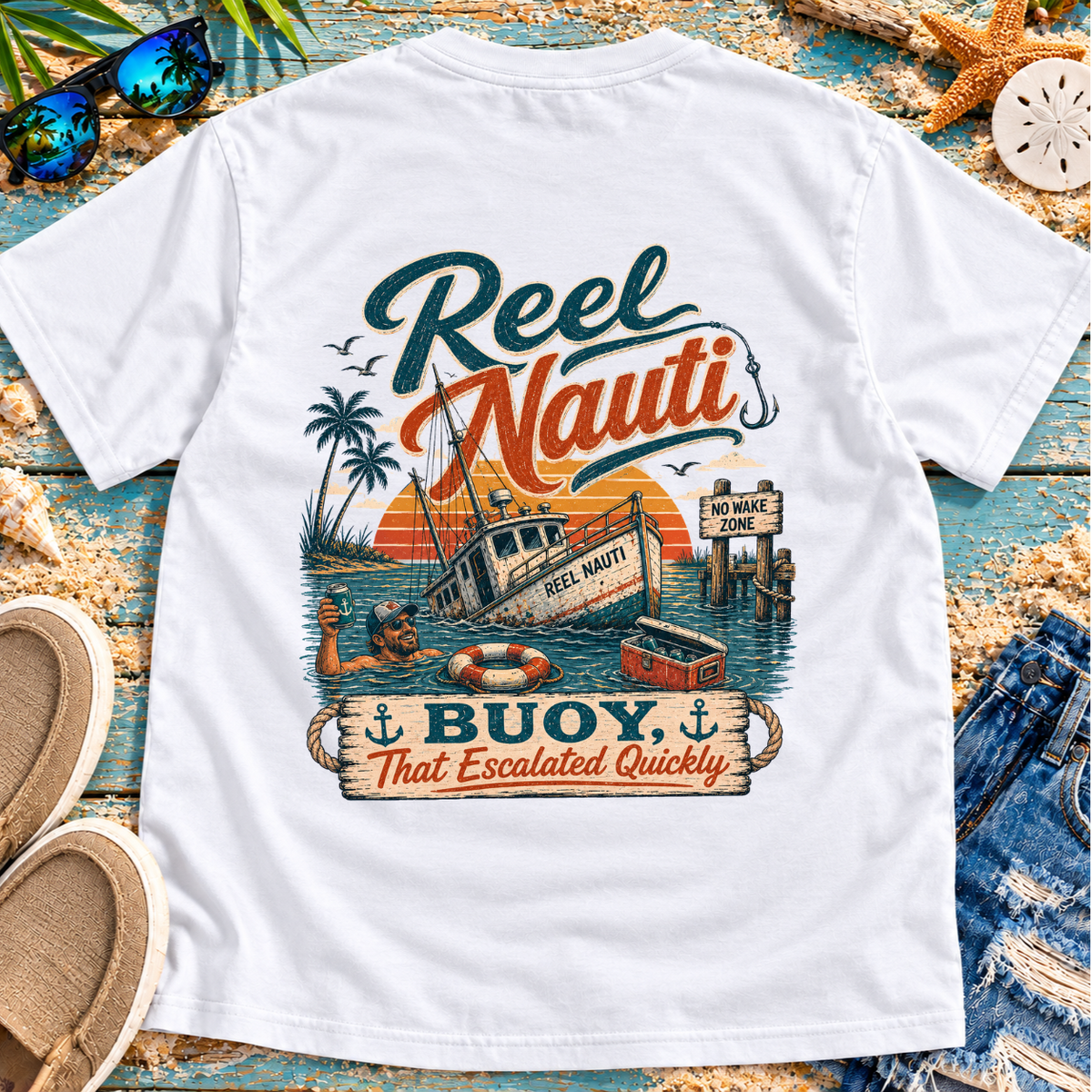 Buoy That Escalated Quickly Beach T-Shirt