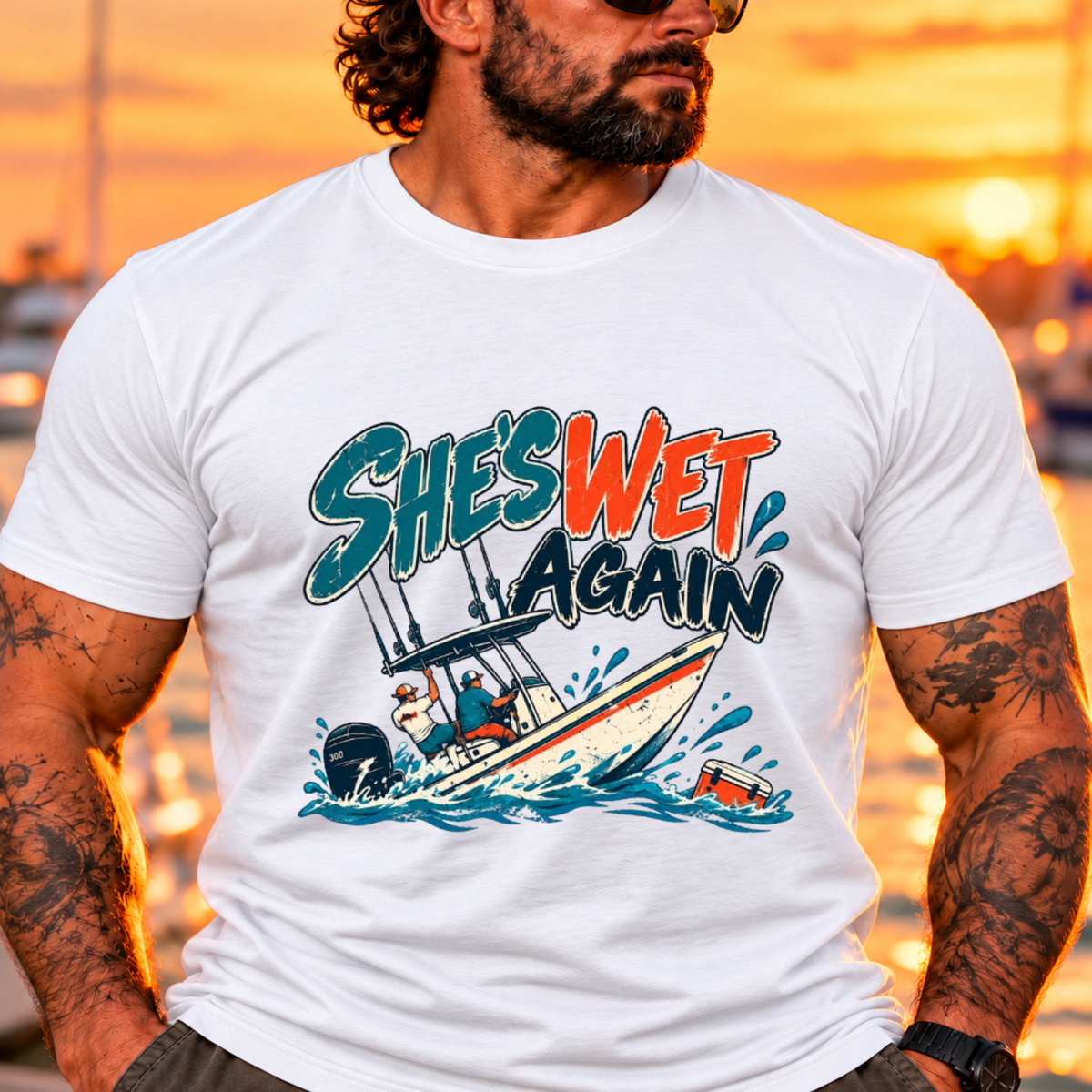 The Boat is Wet Coastal T-Shirt