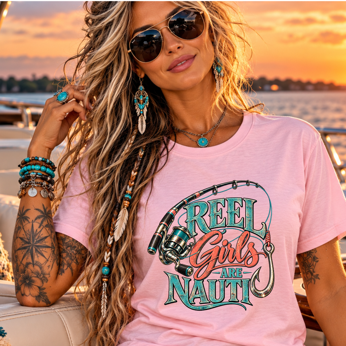 Reel Girls are Nauti Tee