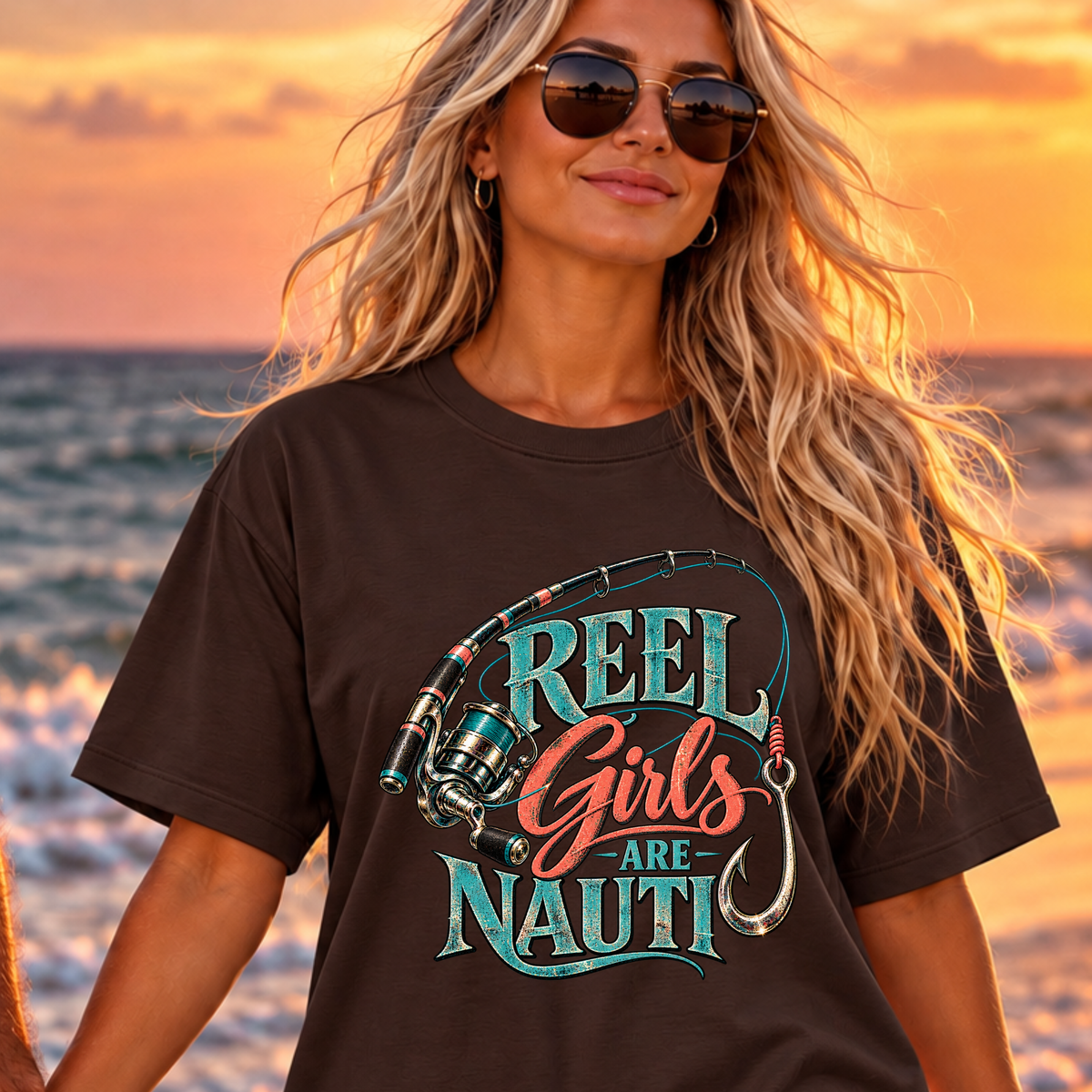 Reel Girls are Nauti Tee