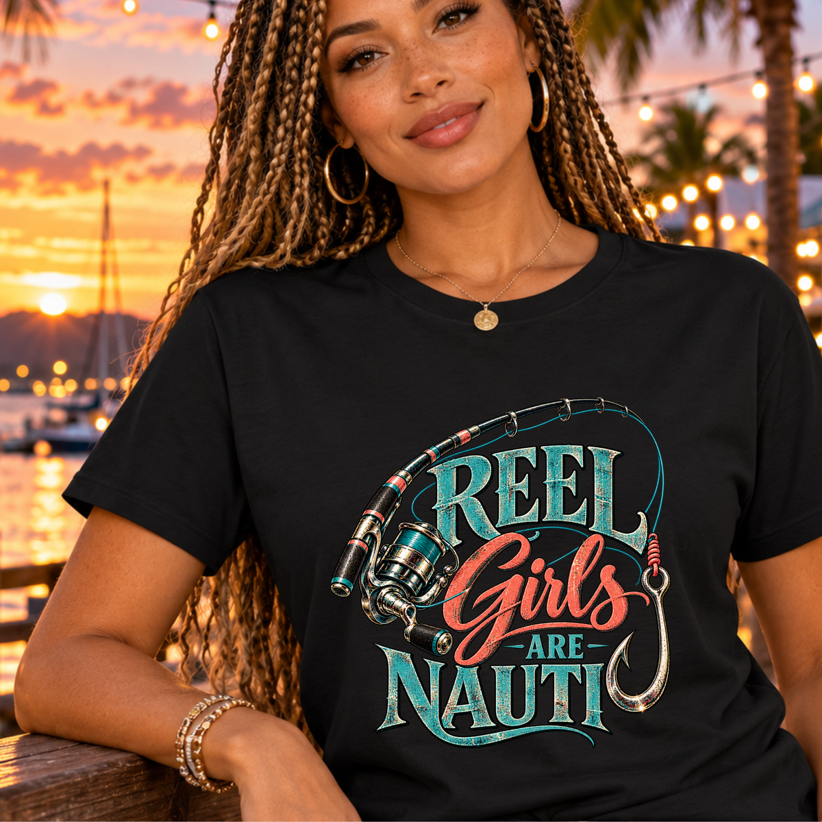Reel Girls are Nauti Tee