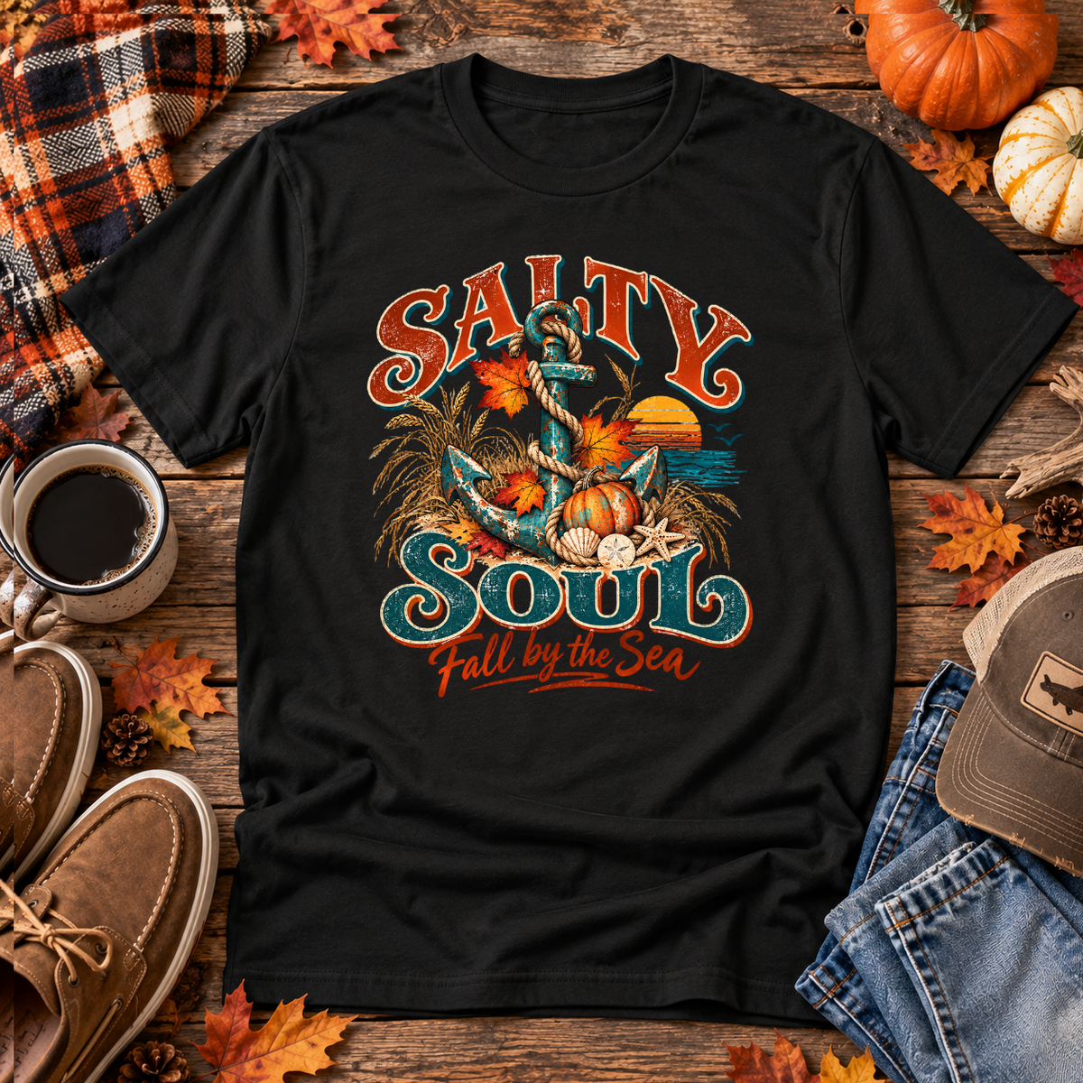 Salty Soul Fall by the Sea Tee