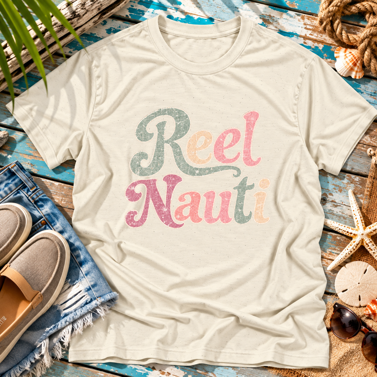 Reel Nauti Beach T-Shirt